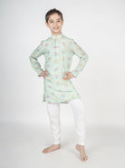 Green Buta Embroidered Kurta Set - CiceroniKurta Set, Festive wearMr. Brat