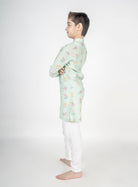 Green Buta Embroidered Kurta Set - CiceroniKurta Set, Festive wearMr. Brat