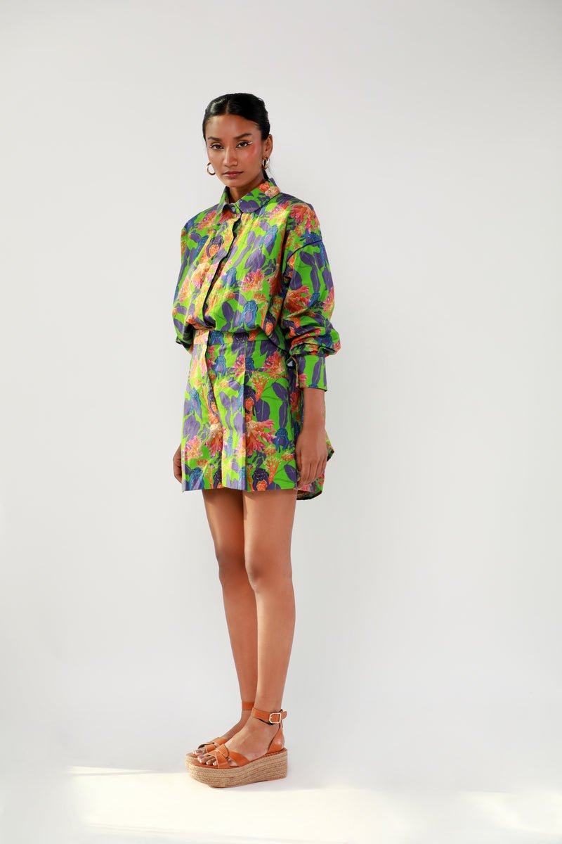 Green Panther Shorts Co-ord Set - CiceroniCo-ord SetEkastories