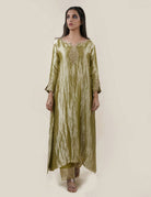 Green Tissue - A-line Kurta Set - CiceroniBhavik Shah