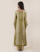 Green Tissue - A-line Kurta Set - CiceroniBhavik Shah