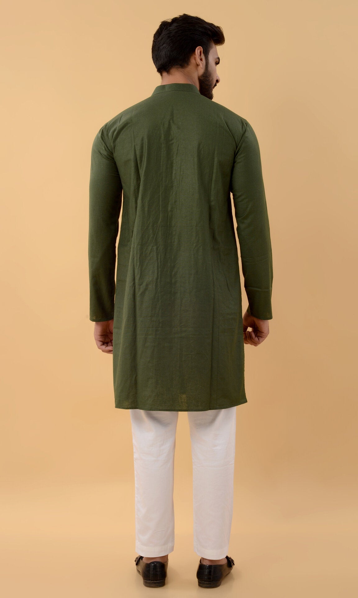 Green Woven Kurta - CiceroniKurtaHouse Of K.C