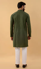 Green Woven Kurta - CiceroniKurtaHouse Of K.C