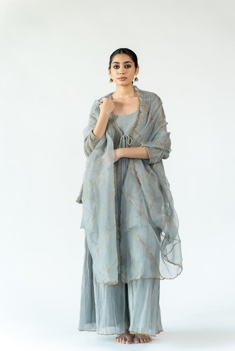 Grey Gauhar Odhani - CiceroniOdhaniNirjara