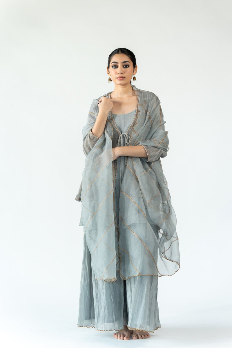 Grey Gauhar Odhani - CiceroniOdhaniNirjara