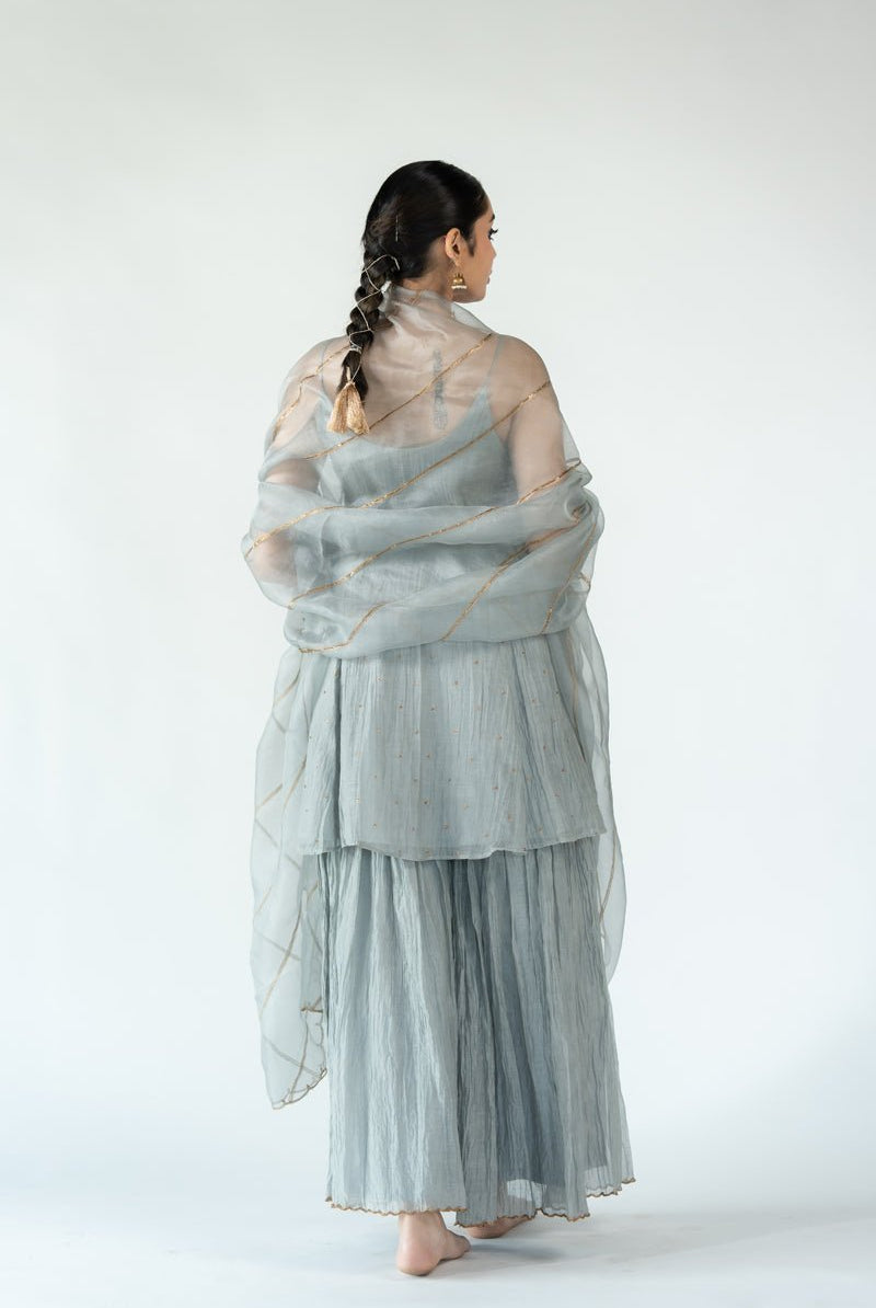 Grey Gauhar Odhani - CiceroniOdhaniNirjara