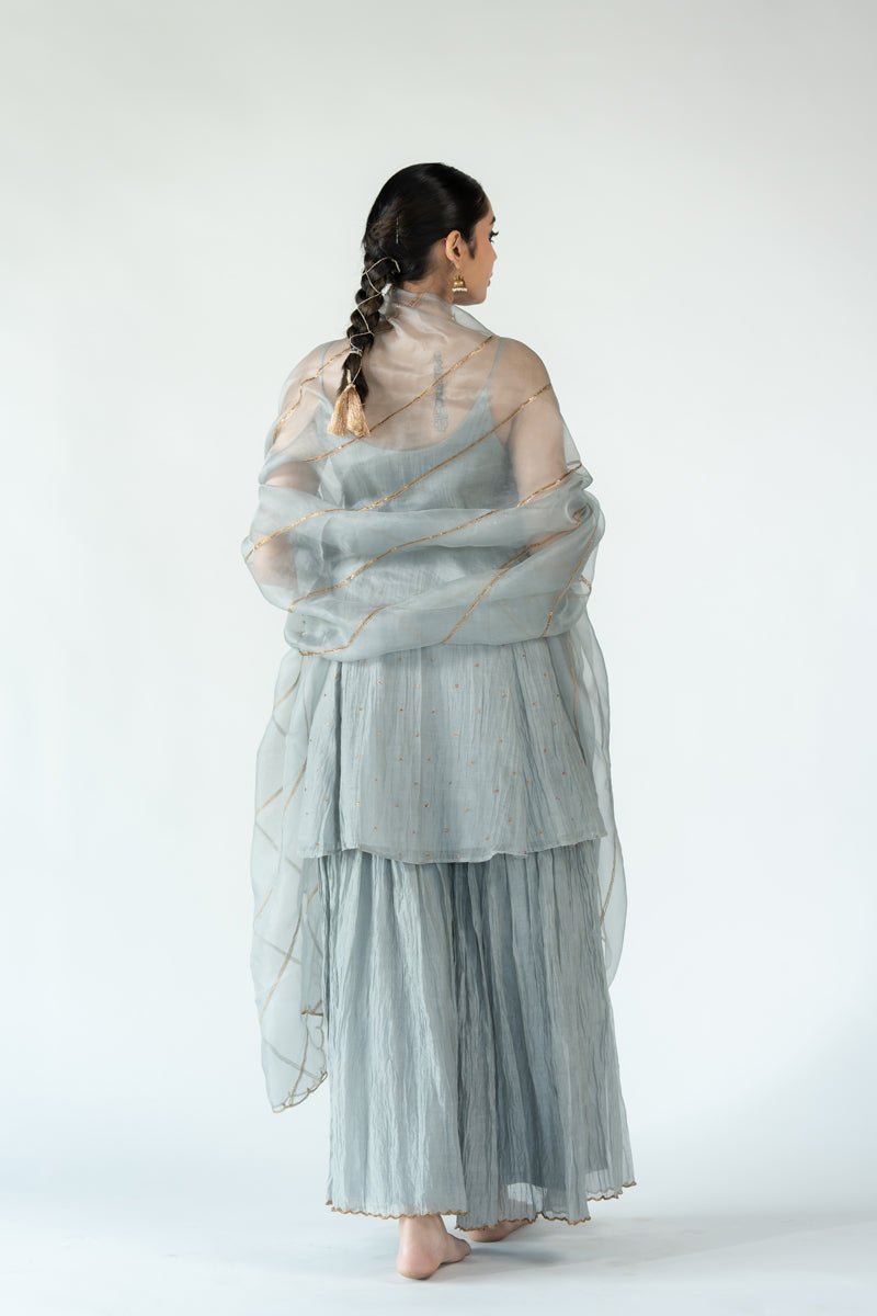 Grey Gauhar Odhani - CiceroniOdhaniNirjara