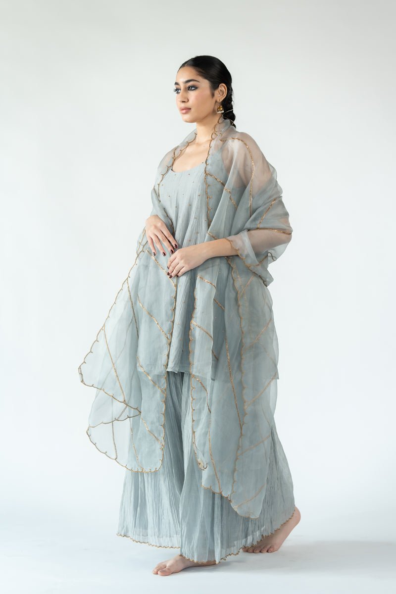 Grey Gauhar Odhani - CiceroniOdhaniNirjara