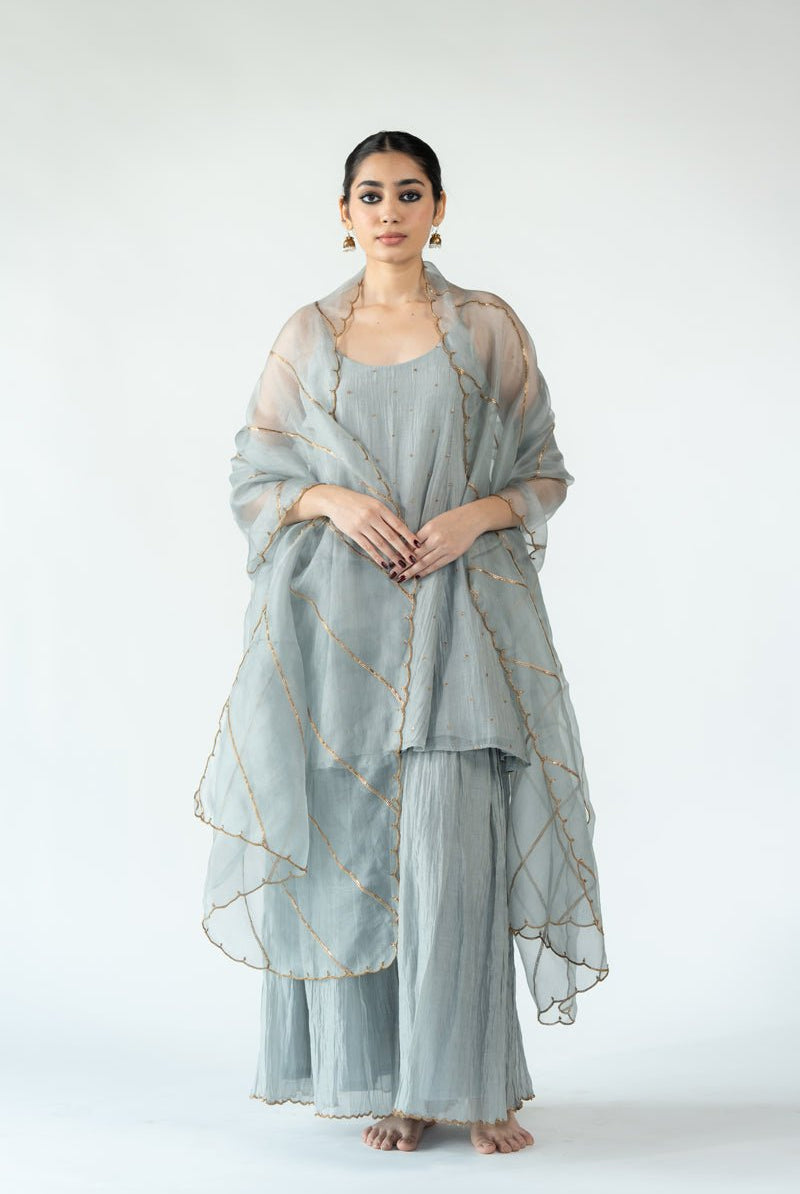 Grey Gauhar Odhani - CiceroniOdhaniNirjara