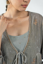 Grey Sidra Jacket - CiceroniJacketsNirjara