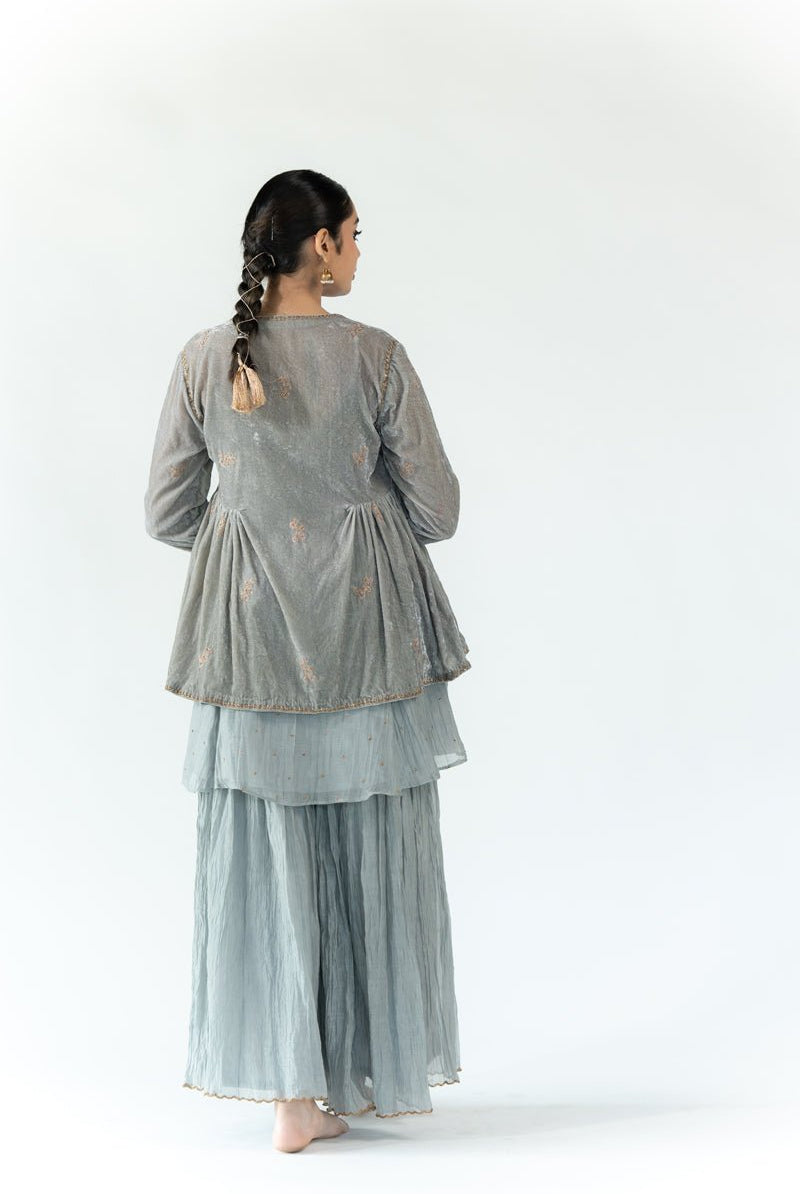 Grey Sidra Jacket - CiceroniJacketsNirjara