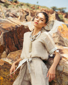 Grey Silver Co-ord Set - CiceroniCo-ord SetPriyanca Khanna