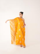 Gul Silk Kaftan In Yellow/Orange - CiceroniKaftanShriya Singhi