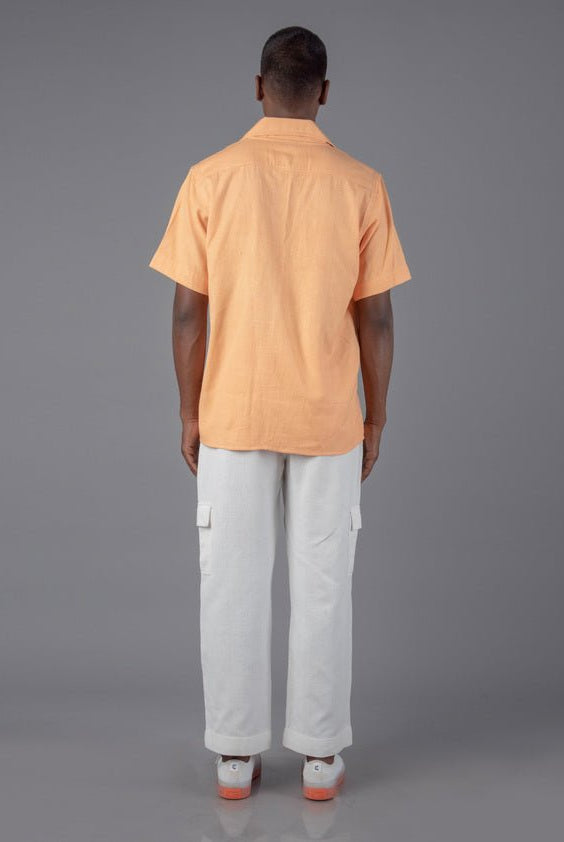 Handloom Cotton Unisex Camp Collar Shirt - CiceroniShirtsJohargram