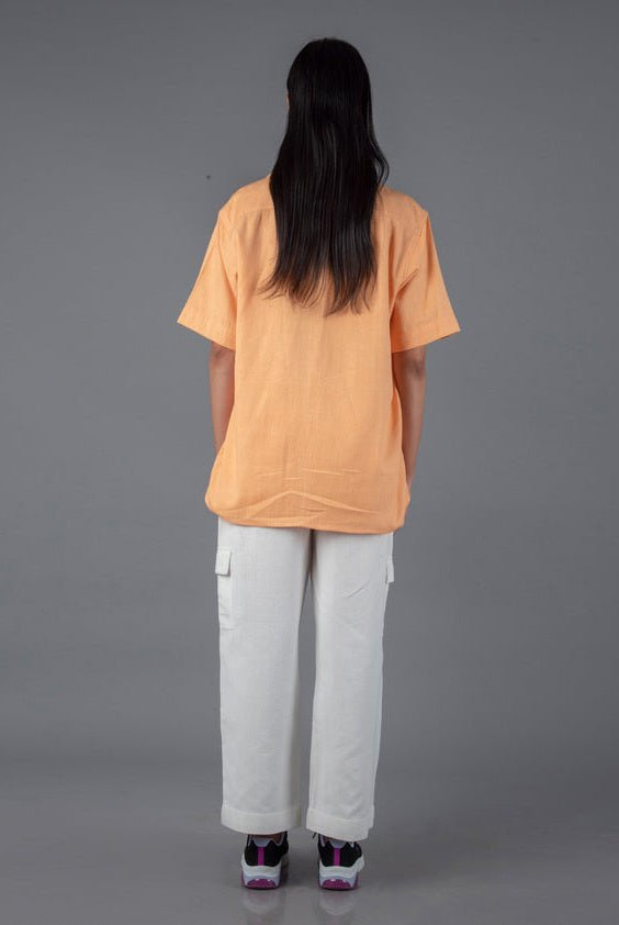 Handloom Cotton Unisex Camp Collar Shirt - CiceroniShirtsJohargram