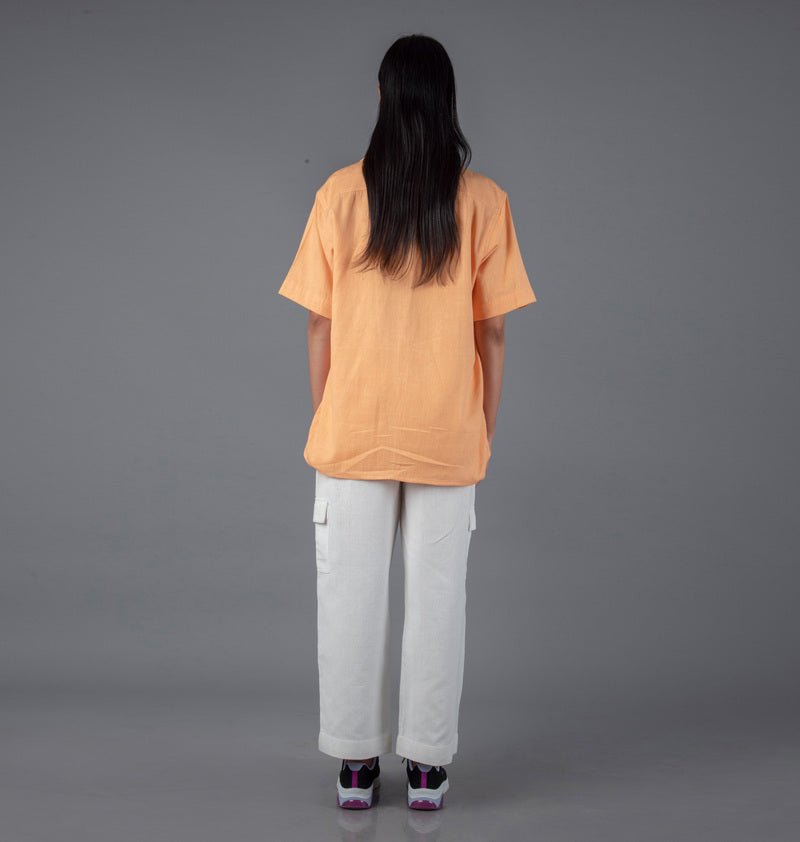 Handloom Cotton Unisex Camp Collar Shirt - CiceroniShirtsJohargram