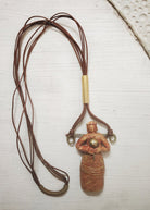 Harappan Mother God Pendant - Rustic Red - CiceroniNeckpieceAranya Earthcraft