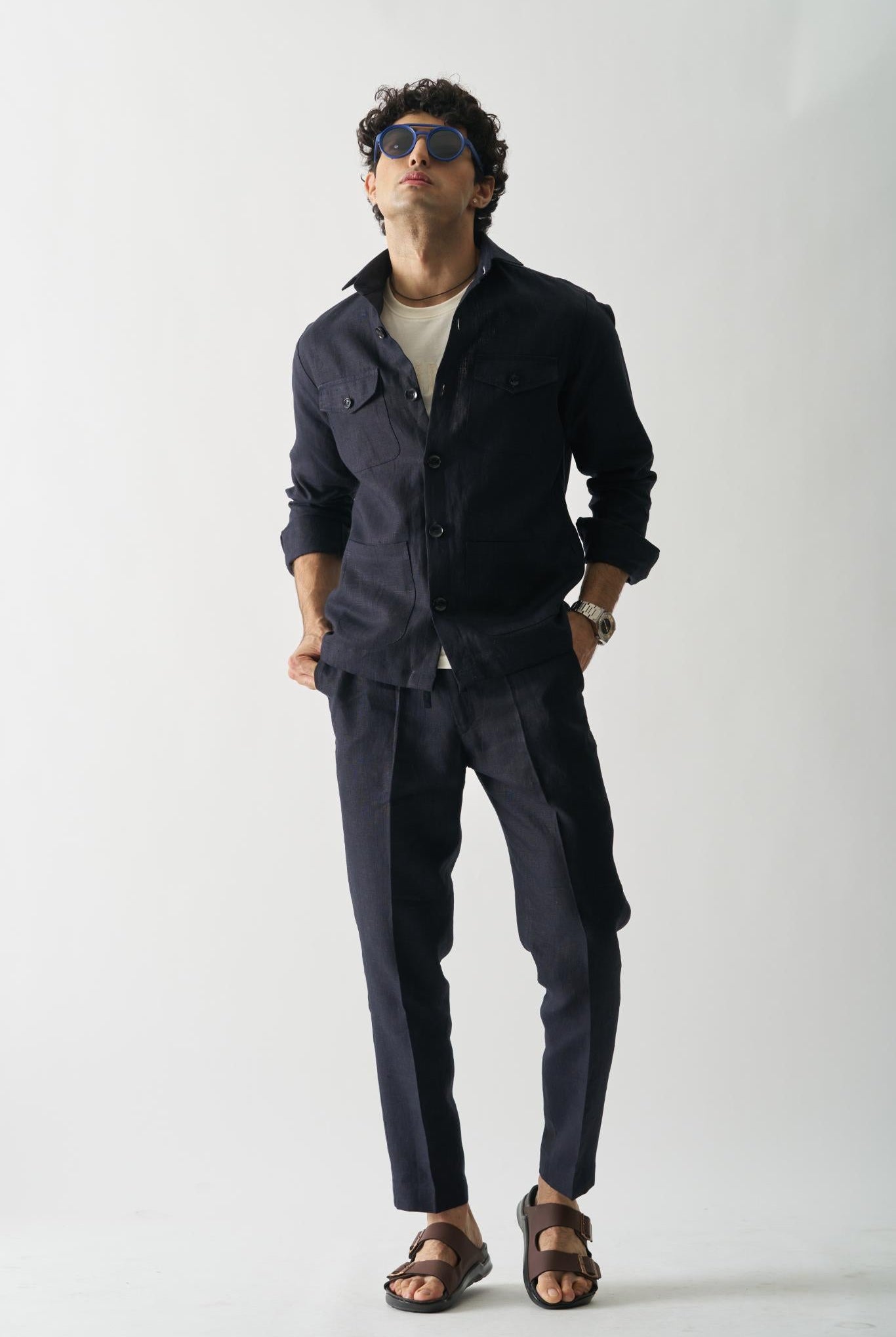 Harbor Breeze Linen Jacket - CiceroniJacketsCultura Studio