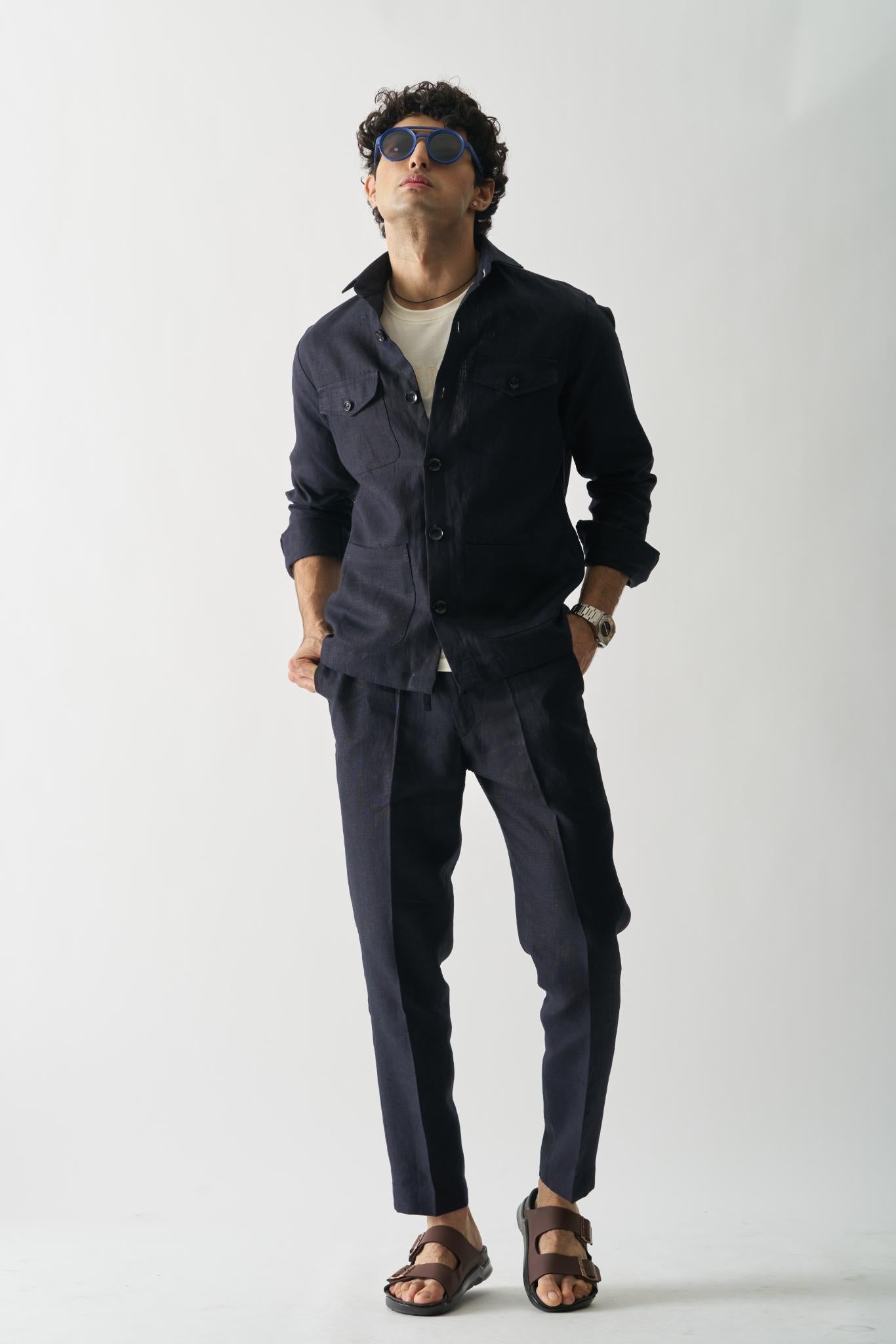 Harbor Breeze Linen Jacket - CiceroniJacketsCultura Studio