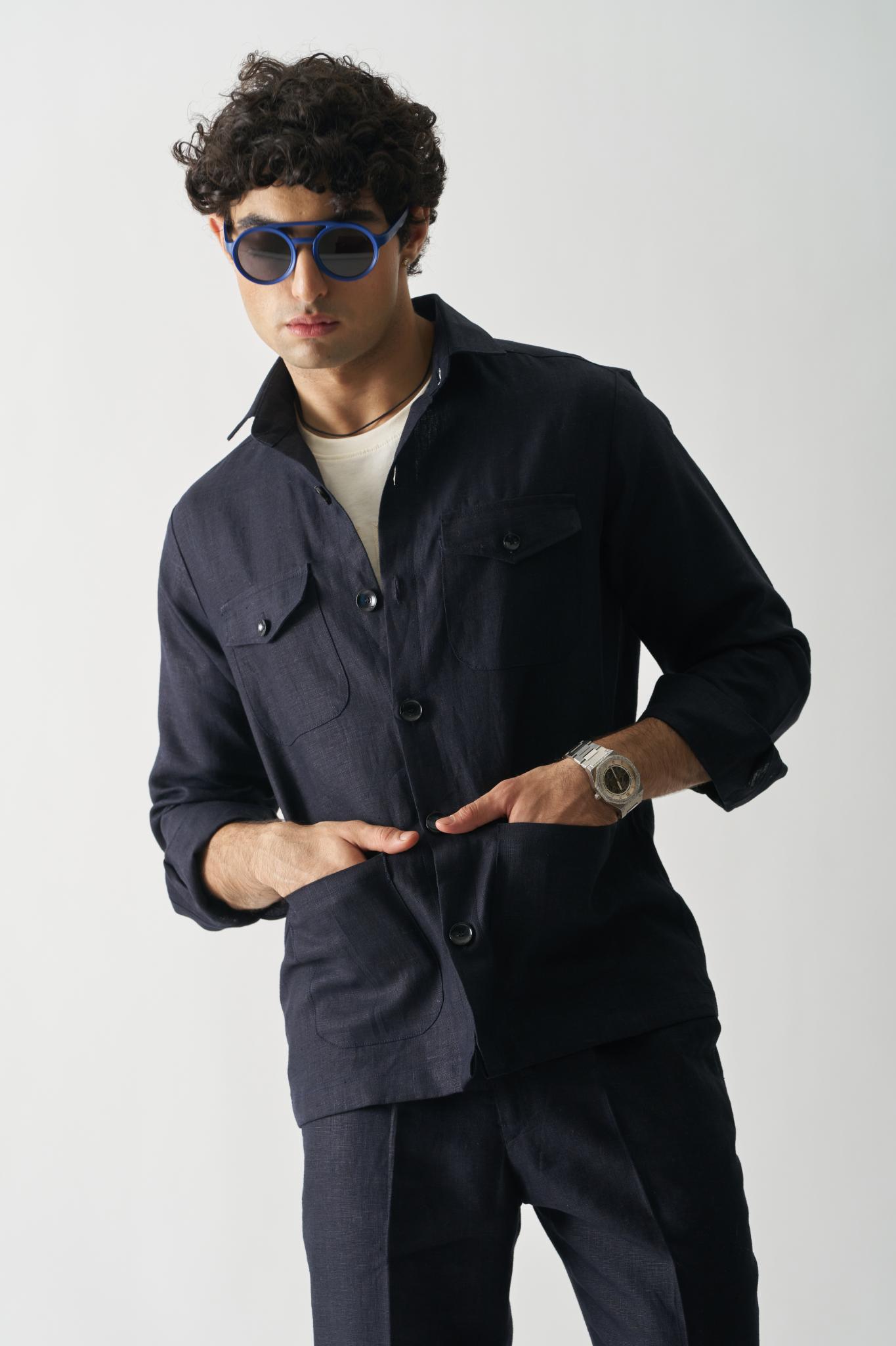 Harbor Breeze Linen Jacket - CiceroniJacketsCultura Studio