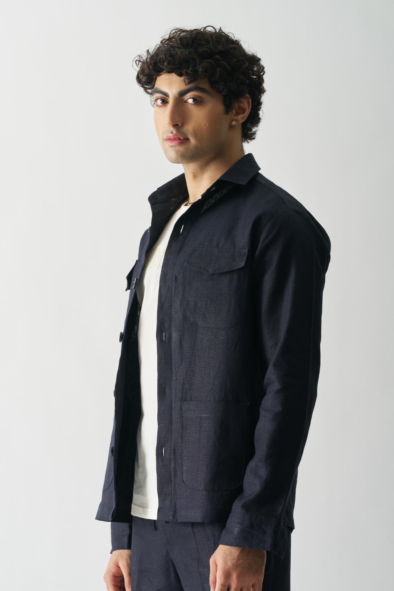 Harbor Breeze Linen Jacket - CiceroniJacketsCultura Studio