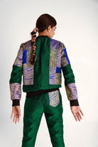 Harissa Upcyled Unisex Silk Bomber Jacket 1.0 - CiceroniBlazers, Jacketsshriya singhi