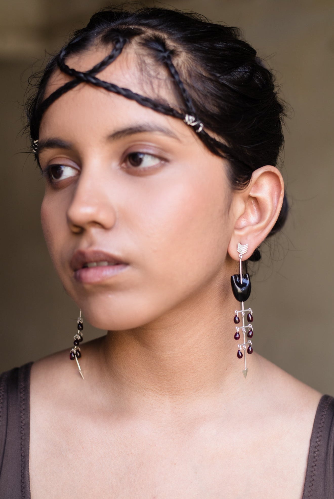 HEART Bleeding - Black Earring - CiceroniBaka