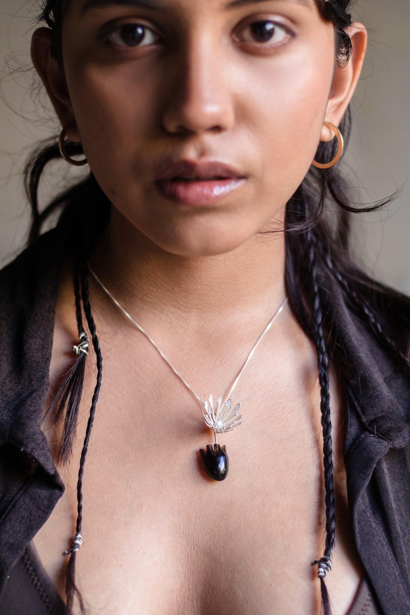HEART Blossom - Silver Pendant (without chain) - CiceroniBaka