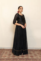 Heer Kanchadi Set - Black - CiceroniKurta Set, Festive wearNirjara