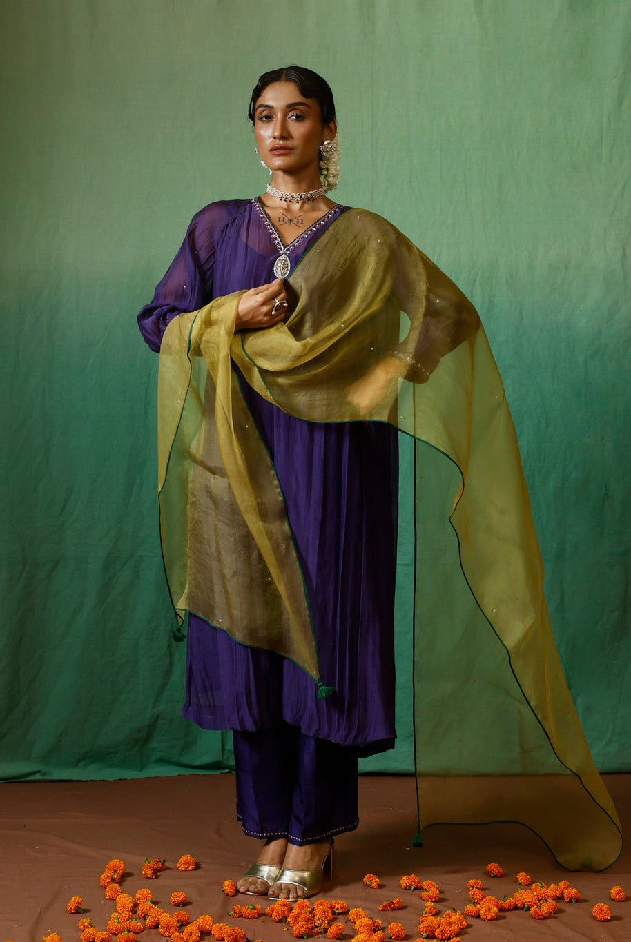 Hiranya Kurta Set - CiceroniKurta Set, Festive wearChokhi Chorri