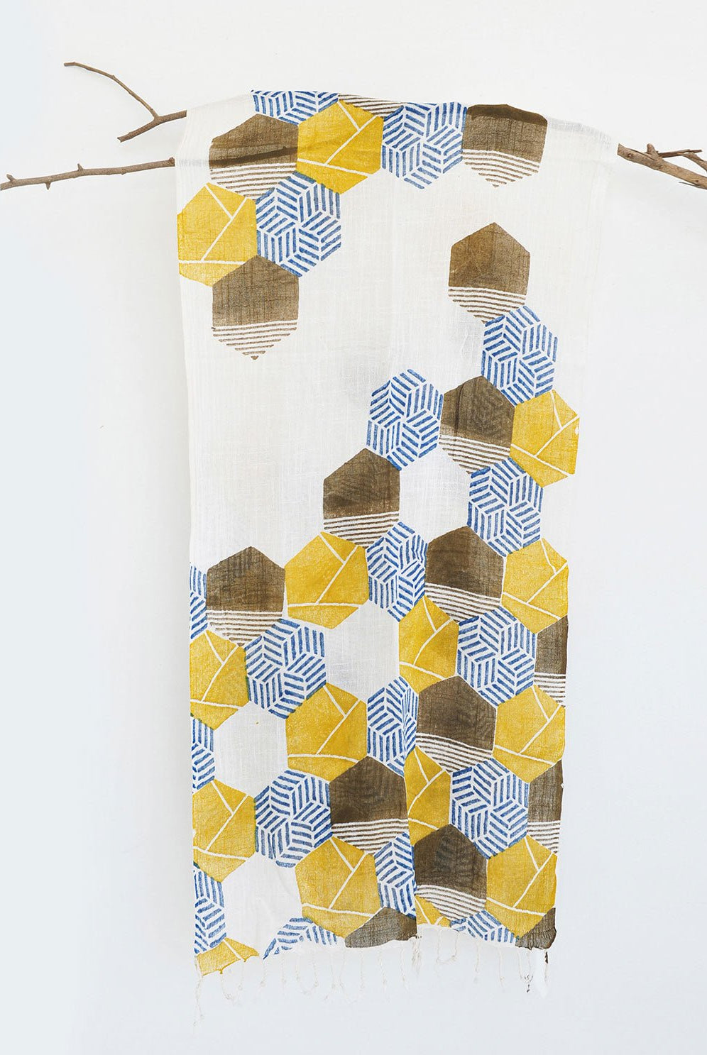 Honey Bee Puzzle Scarf - CiceroniScarfRias Jaipur