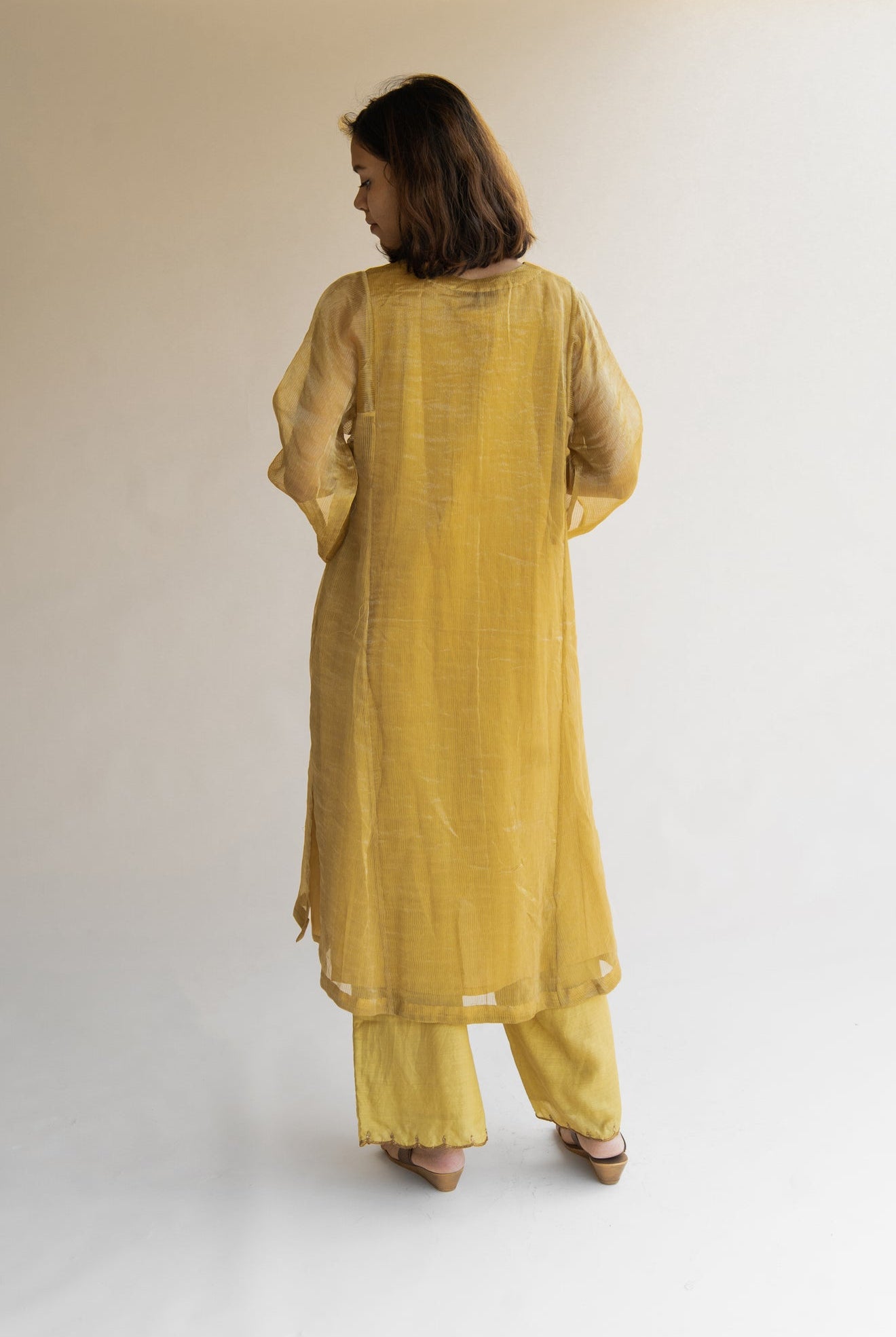 Honey Mustard Hazrat Kurta Set - CiceroniNirjara