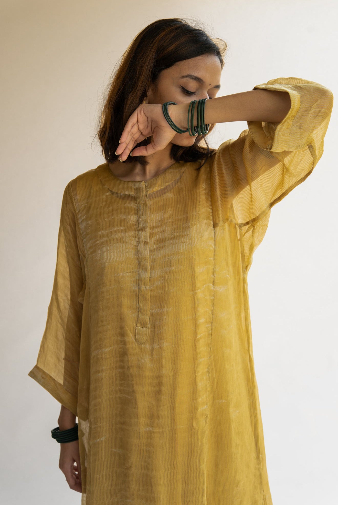Honey Mustard Hazrat Kurta Set - CiceroniNirjara