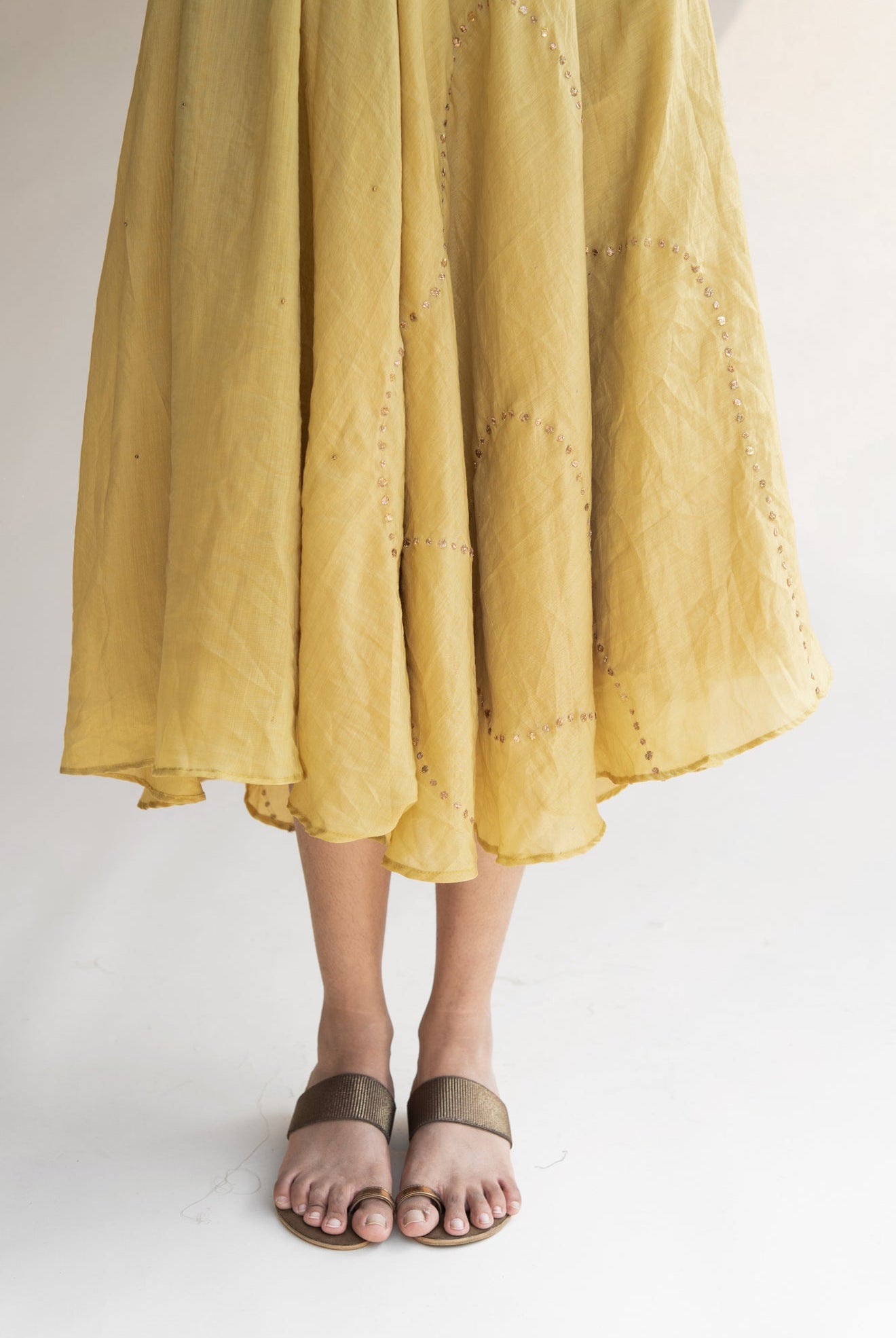 Honey Mustard Maheem Dress - CiceroniNirjara