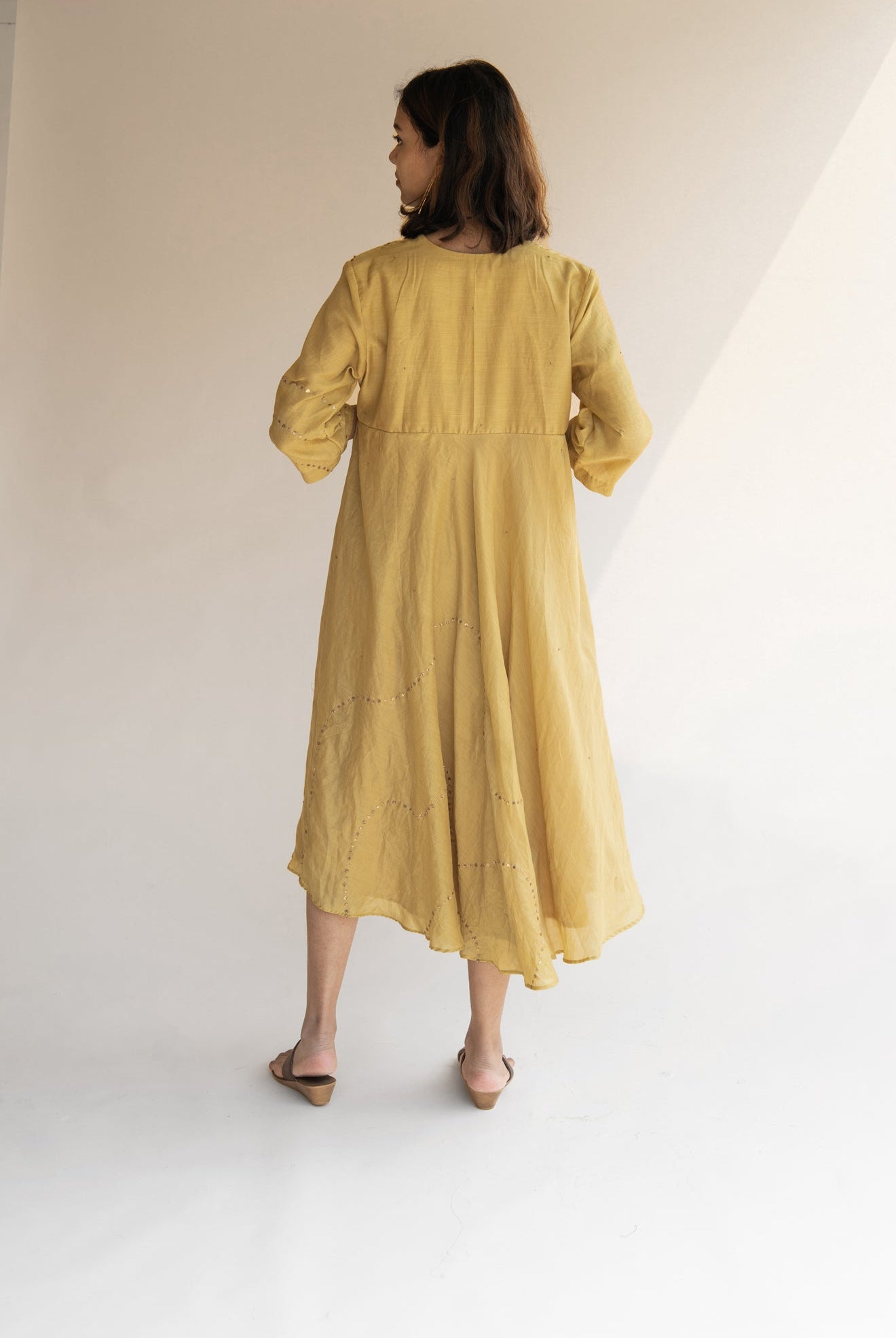 Honey Mustard Maheem Dress - CiceroniNirjara