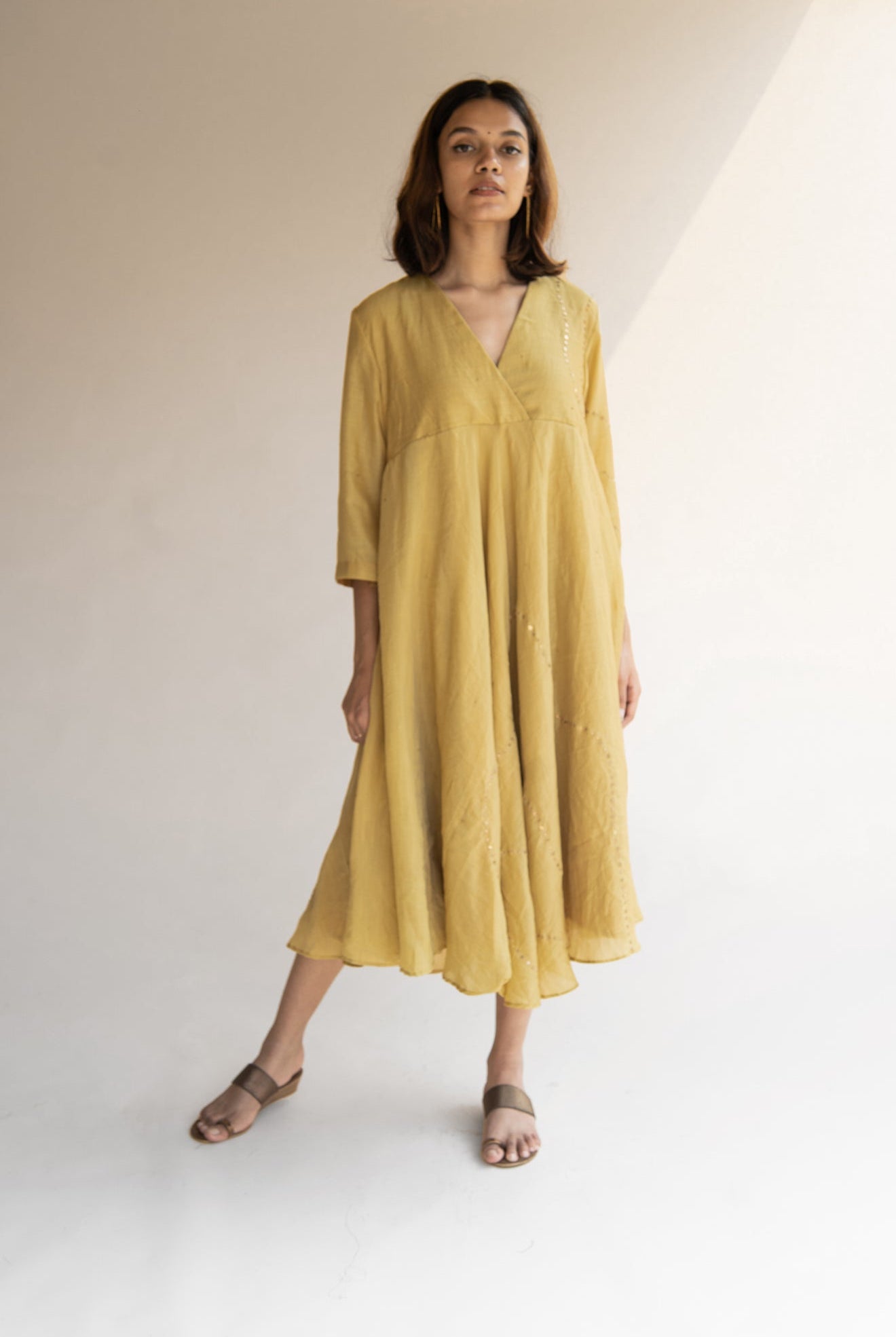 Honey Mustard Maheem Dress - CiceroniNirjara