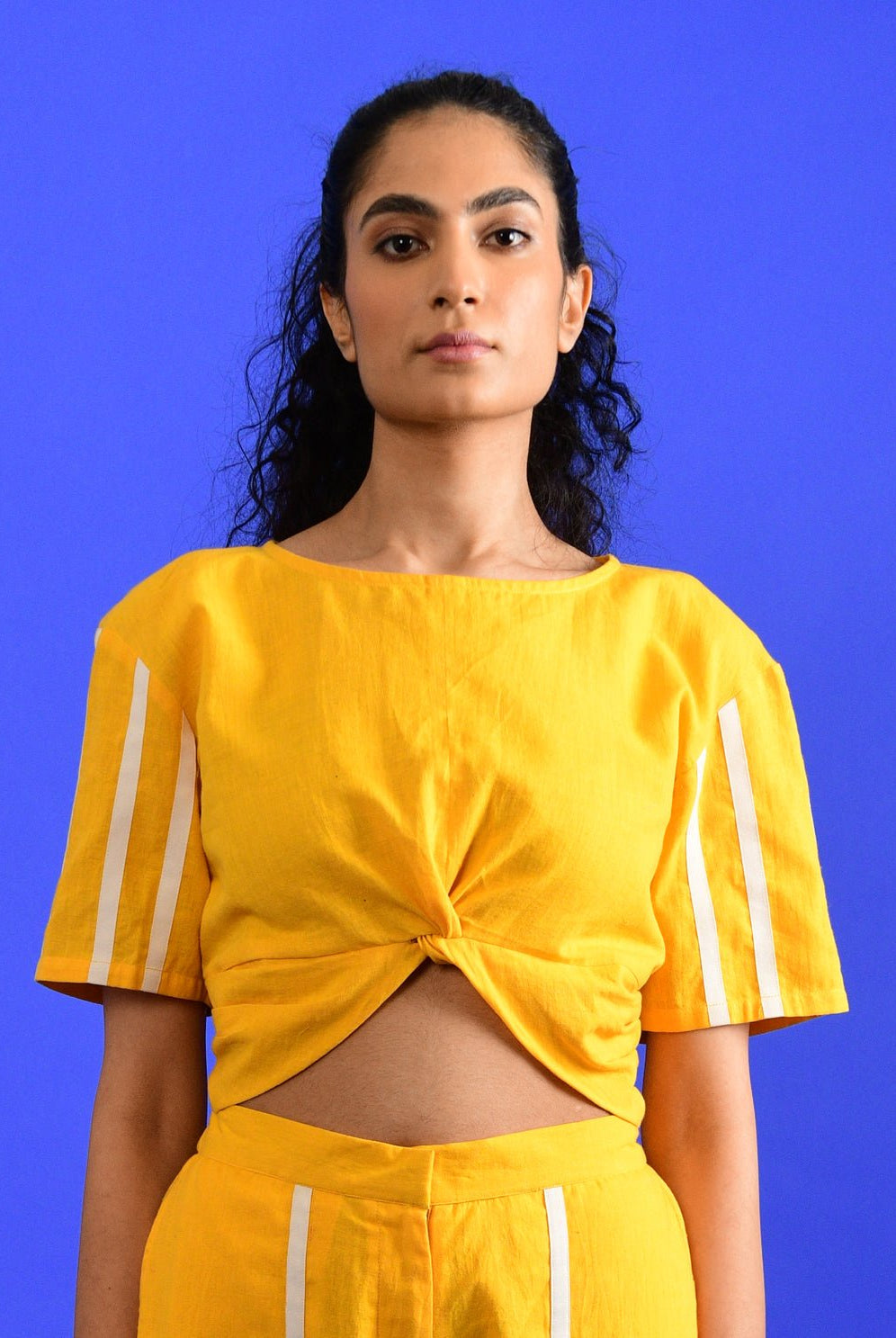 Iced Mango Knotted Top - CiceroniTopRias Jaipur