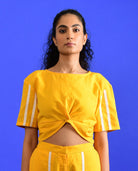 Iced Mango Knotted Top - CiceroniTopRias Jaipur