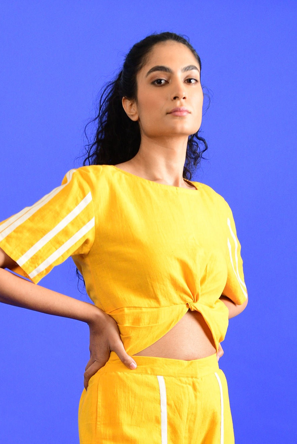 Iced Mango Knotted Top - CiceroniTopRias Jaipur