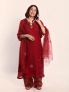 Indian Red Chaand Odhani - CiceroniNirjara