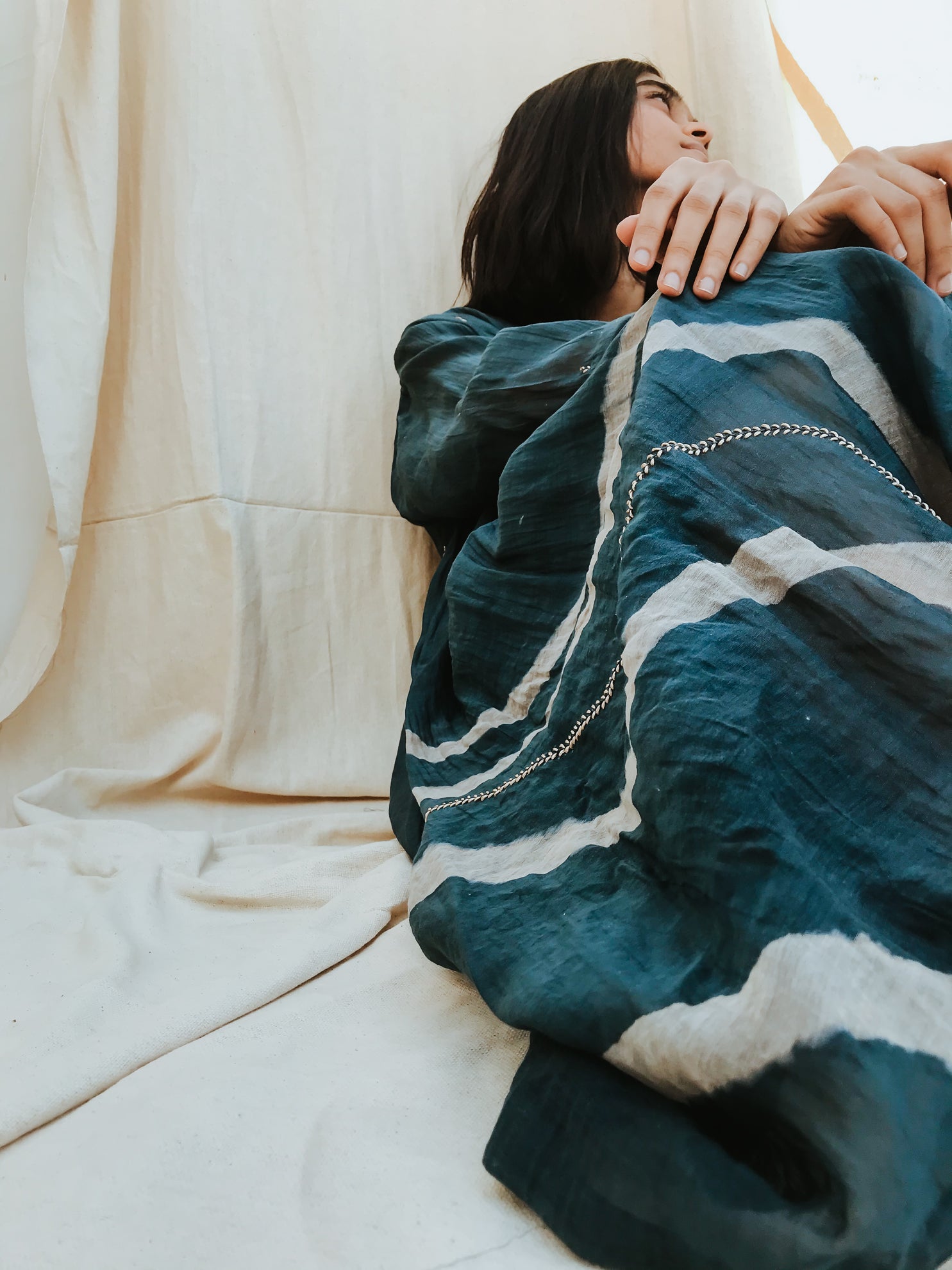 Indigo Blue Arazi Dress - CiceroniNirjara