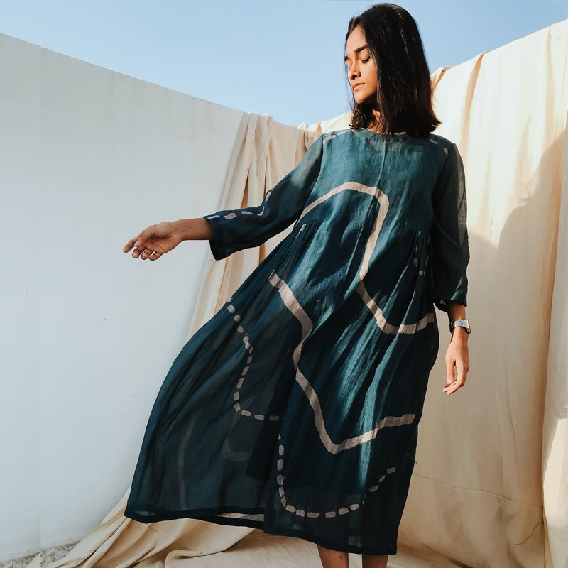 Indigo Blue Kara Dress - CiceroniNirjara