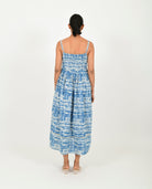 Indigo Splash Gather Dress - CiceroniDressesRias Jaipur