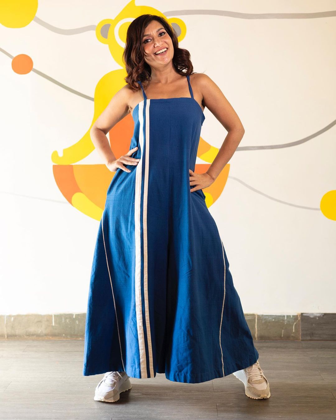 Indigo Strappy Jumpsuit - CiceroniJumpsuitRias Jaipur