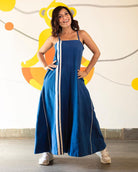 Indigo Strappy Jumpsuit - CiceroniJumpsuitRias Jaipur