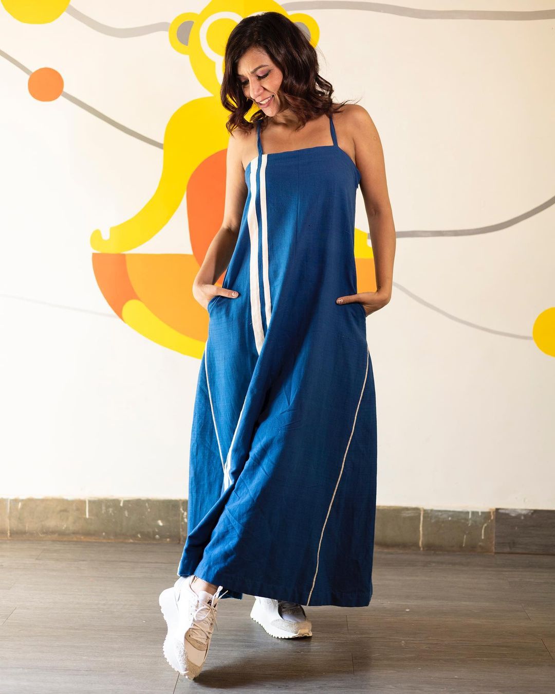 Indigo Strappy Jumpsuit - CiceroniJumpsuitRias Jaipur
