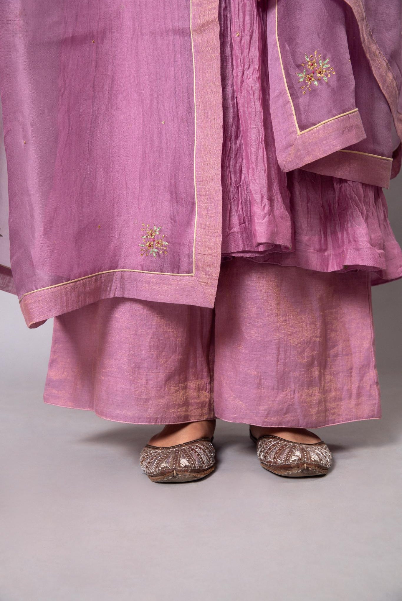 Indu Ghera Set - Lavender - CiceroniKurta Set, Festive wearLabel Shreya Sharma