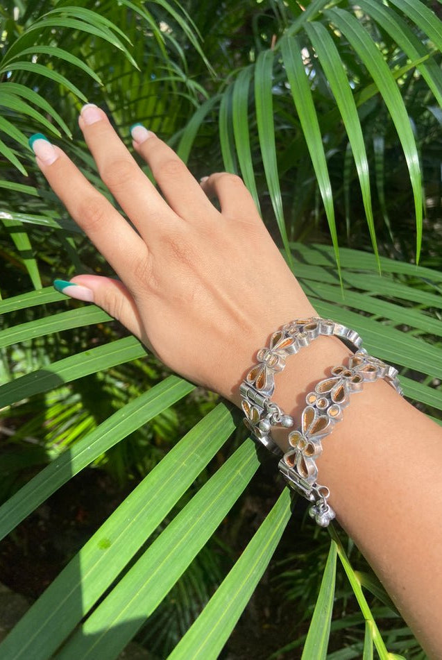 Iqra Flower Copper Kada Set - CiceroniBangleAimra'a