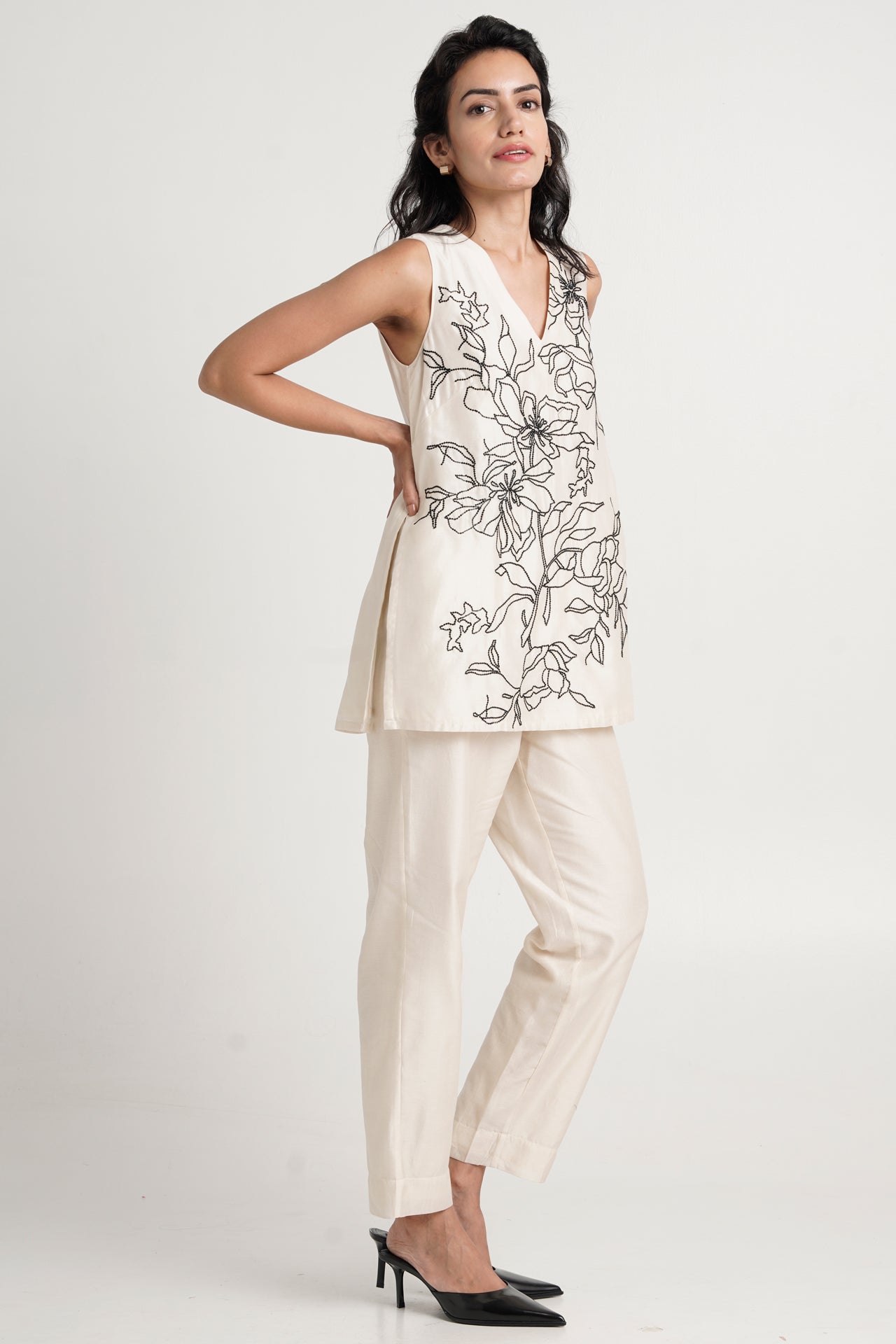 Irwin - Sequinned Sleeveless Top + Pants - CiceroniCo-ord SetMadder Much