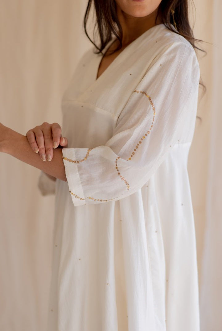 Ivory White Maheem Kurta Set - CiceroniNirjara